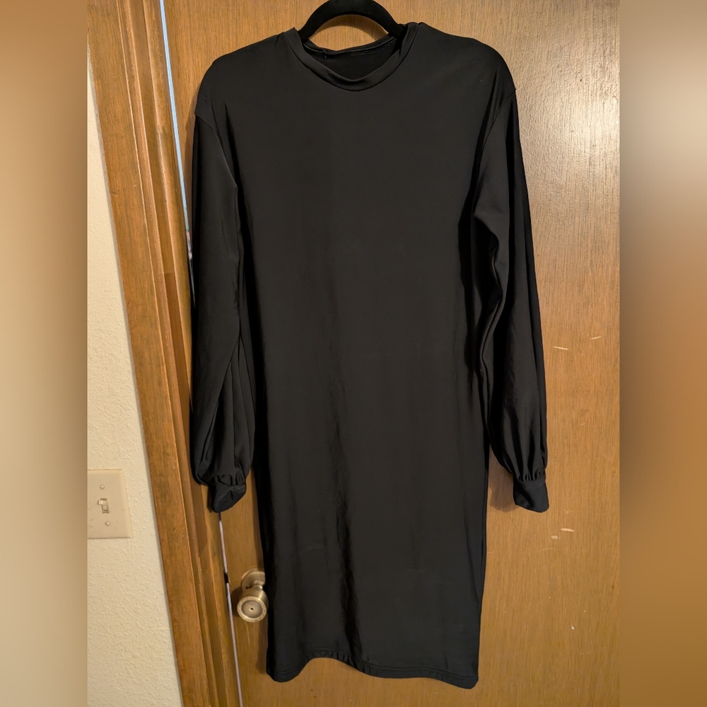OOAK Black Batwing Dress W/Flaw - See Description